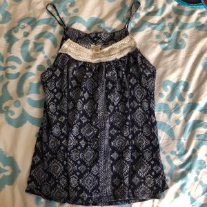 lucky brand tank top- navy